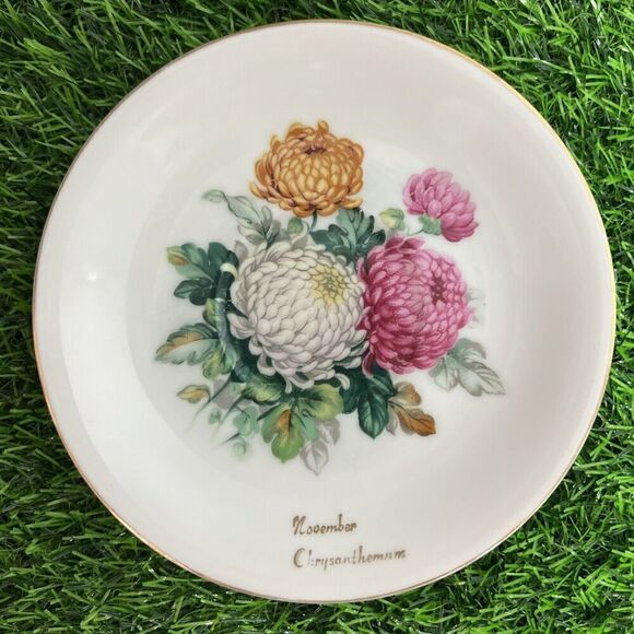 Vintage Norcrest Fine China Tea Cup Saucer‎ Set November Chrysanthemum - Picture 4 of 9